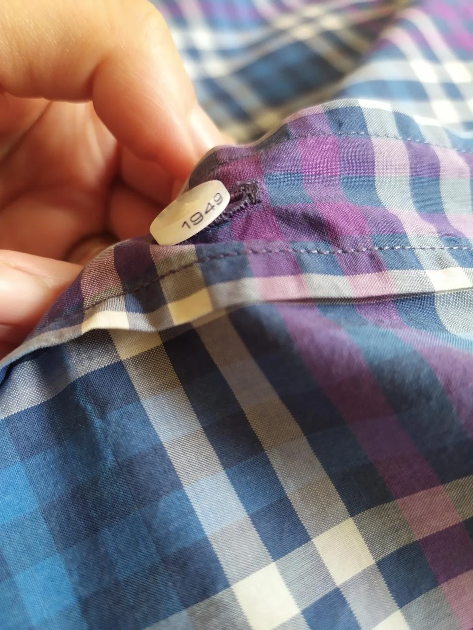 Chemise GANT Alessio Bay Poplin à Carreaux 100% Coton Homme S – photo 16